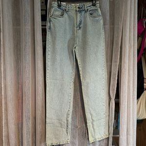Long straight leg jeans
